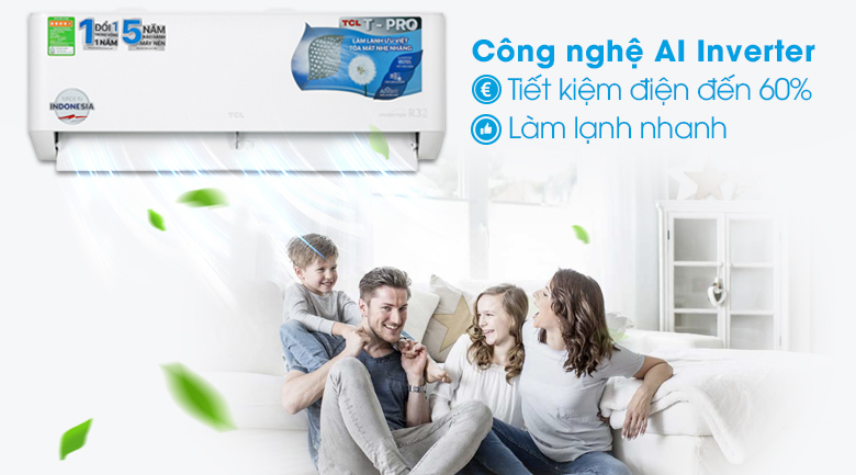 Máy lạnh TCL Inverter 1 HP TAC-10CSD/TPG11 - Công nghệ AI Inverter 