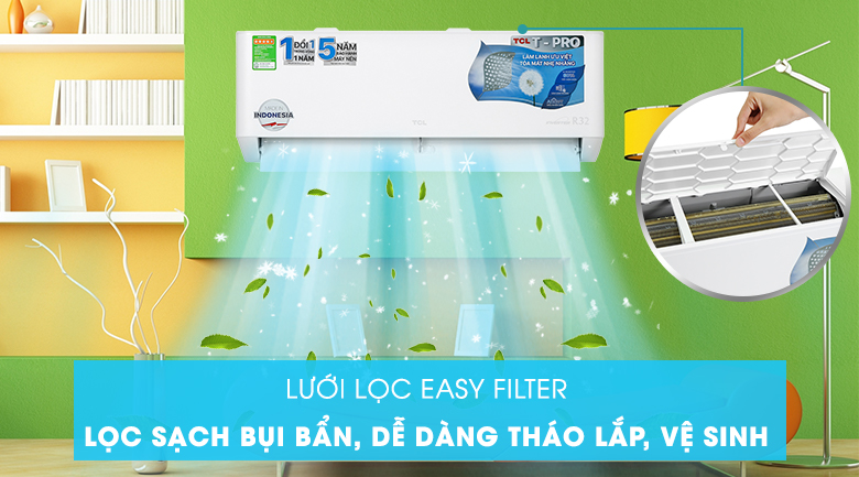 Điều hòa TCL Inverter 10000 BTU TAC-10CSD/TPG11 - Easy Filter