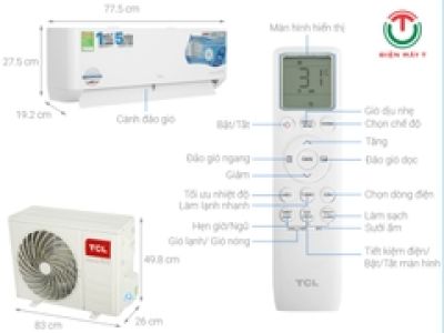 Máy lạnh TCL Inverter 1.5 HP TAC-13CSD/TPG21