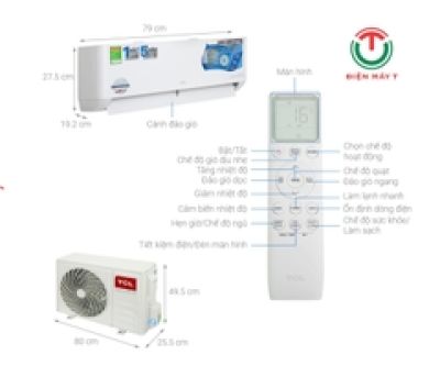 Máy Lạnh TCL 1 chiều inverter 9000Btu TAC-10CSD/TPG21