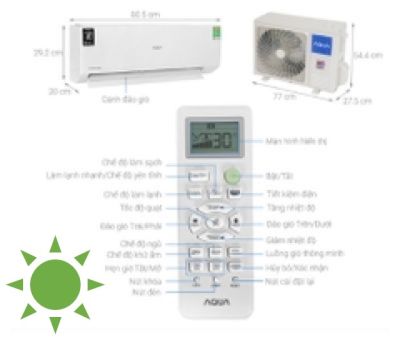 Máy lạnh Aqua Inverter 1.5 HP AQA-RV13QA2