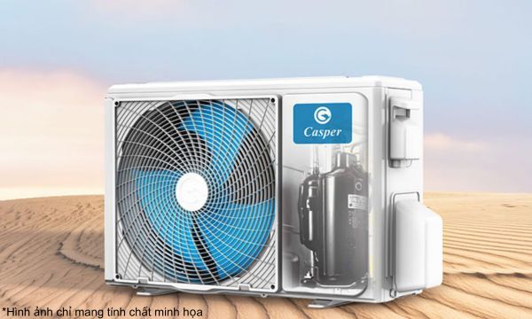 Máy lạnh Casper Inverter 1.5 HP QC-12IS36 - Dàn tản nhiệt đồng mạ vàng